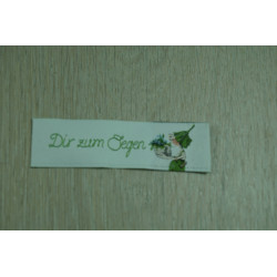 Webetikett "Dir zum Segen"