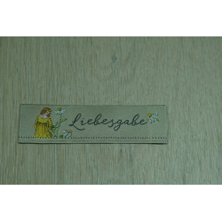 Webetikett "Liebesgabe"...