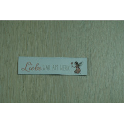 Webetikett "Liebe war am...