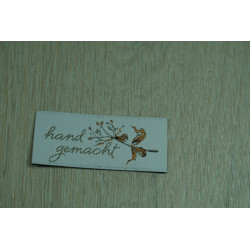 Webetikett "handgemacht"...