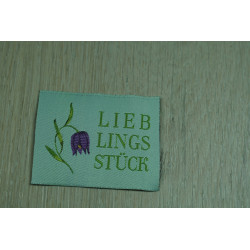 Webetikett "Lieblingsstück"...